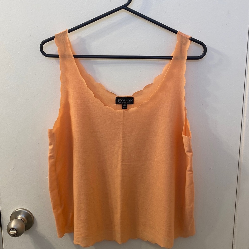 Light Orange Top Shop Blouse